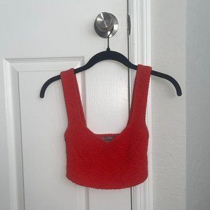 Urban Outfitters Red Knitted Top